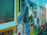 MU017 - Completed Community mural for Rhosymedre youth club