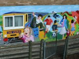MU016 - Completed Community mural for Rhosymedre youth club