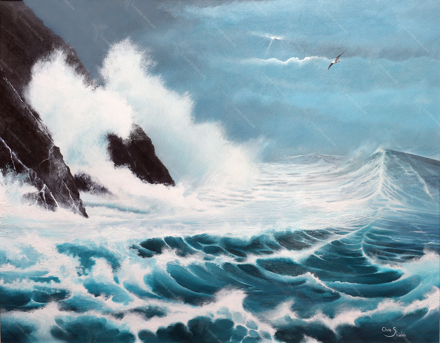 Illustration of Black Rocks, White Sea (#1077)