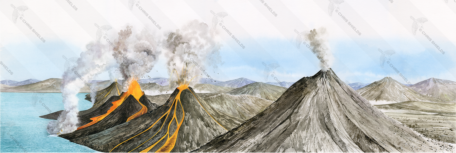 Illustration of San Jose Creek Trail Volcanos  (#4773)