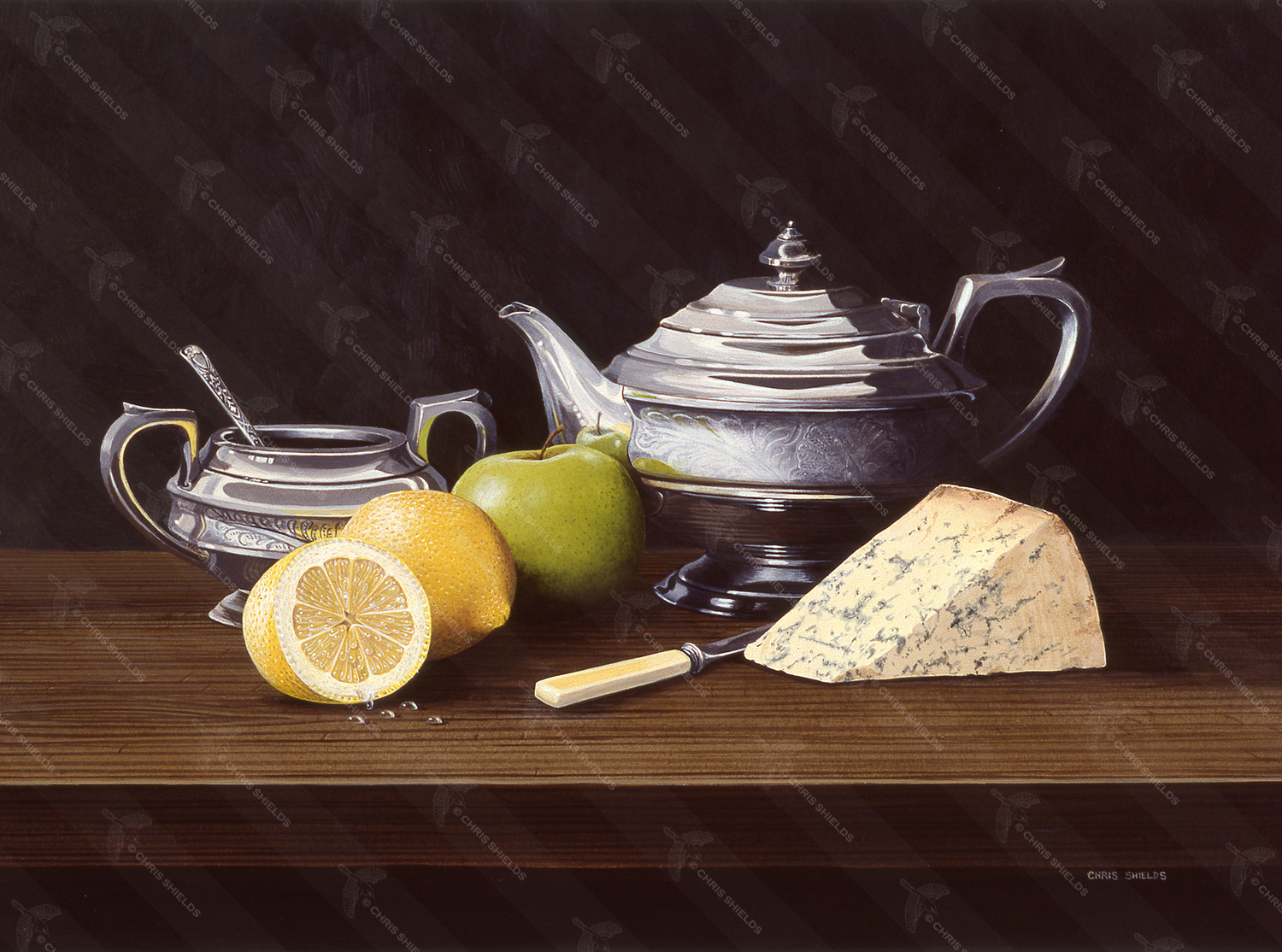 Illustration of Still Life - Lemon Tea (#0678)