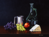 Illustration of Still Life - Water Fruit & Cheese (#0681)